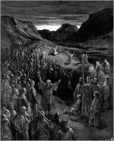 crusades priests exhorting crusaders