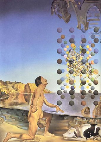 Dali Salvador Dali Nude in Contemplation Before the Five Regular Bodies