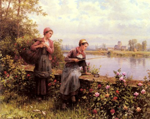 Daniel Ridgeway Maria And Madeleine Fishing