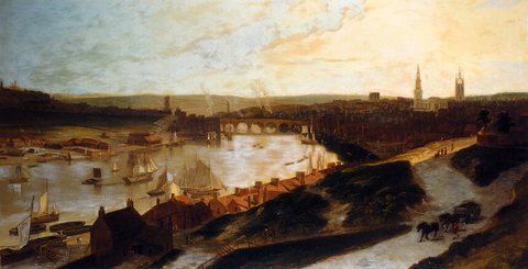 Daniell William View Of Newcastle On The River Tyne From St Anns