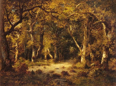 De La Pena Narcisse Virgile En Foret De Fontainebleau