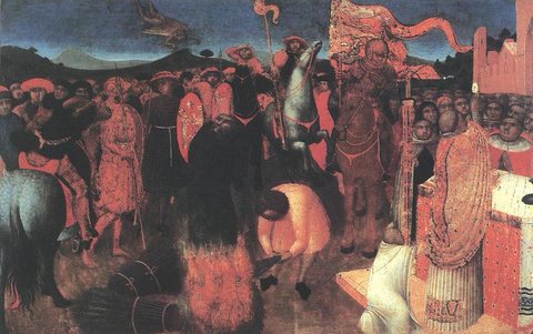 Death Of The Heretic On The Bonfire