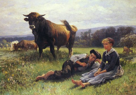 Debat-Ponson Edouard Bernard HERDSMEN-S REPOSE