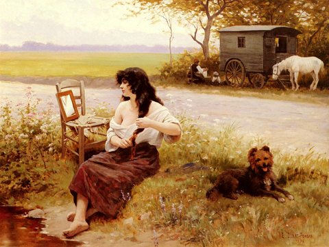 Debat Ponson Edouard Bernard La Gitane A La Toilette