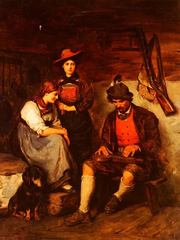 Der zitherspieler Auf Der Alm