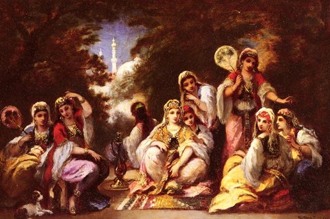 Diaz de la Pena Narcisse Virgile Women Of The Seraglio