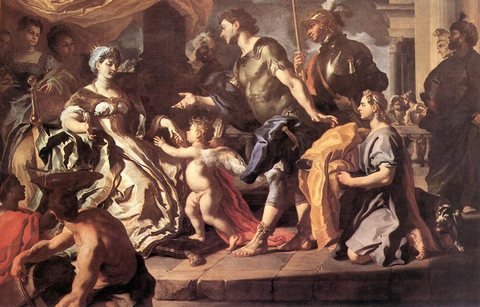 Dido Receiving Aeneas And Cupid Disguised As Ascanius
