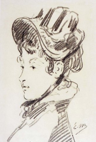 Edouard Portrait Of Mme Jules Guillemet