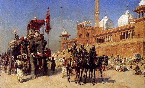 Edwin Great Mogul And His Court Returning From The Great Mosque At Delhi India
