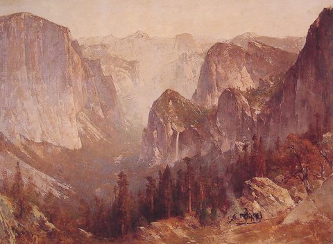 Encampment Surrounded By Mountains