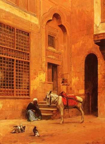 Eugene Alexis In The Courtyard