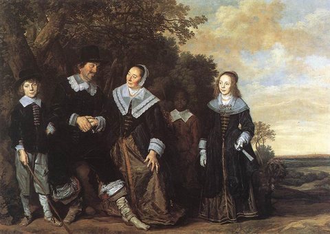Family Group In A Landscape