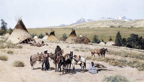 Farney Henry F Indian Encampment