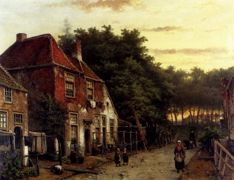 Figures In A Dutch Street
