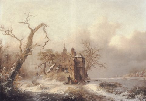 Figures In A Winter Landscape