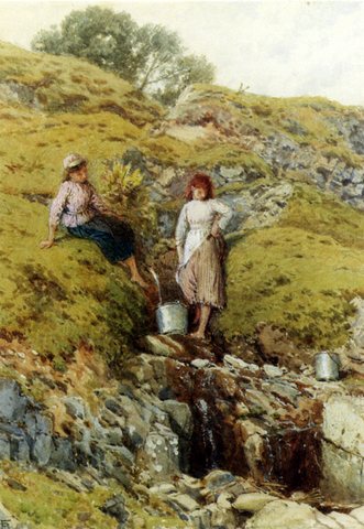 Foster Myles Birket A Highland Burn Balmacara Near Kyle Of Lochalsh
