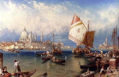 Foster Myles Birket A market Day On The Giudecca Venice