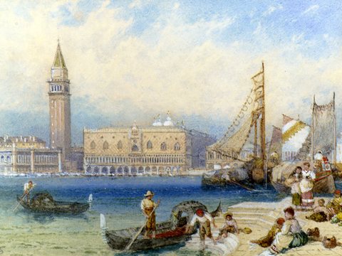Foster Myles Birket St Marks and The Ducal Palace From San Giorgio Maggiore