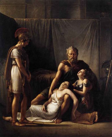 Francois Joseph The Death Of Belisarius Wife