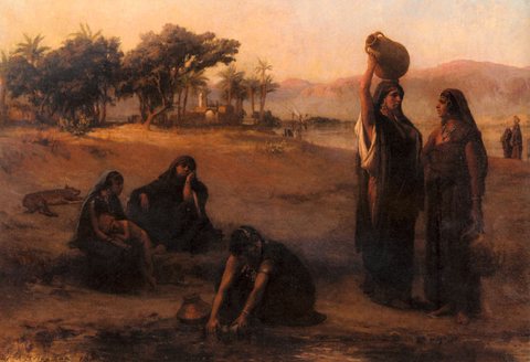 Fredick Arthur Women Drawing Water From The Nile