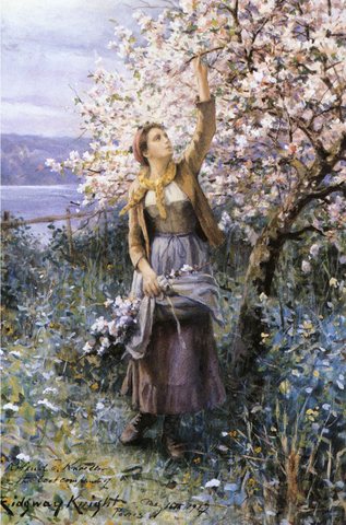 Gathering Apple Blossoms