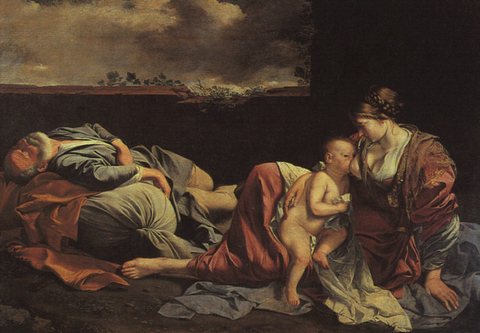 GENTILESCHI Orazio Rest On The Flight Into Egypt
