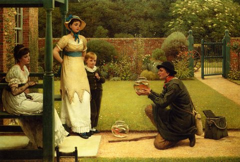 George Dunlop The Goldfish Seller