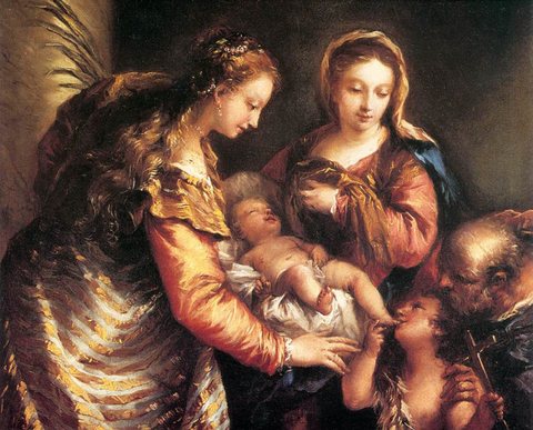 Gianantonio Holy Family with St John the Baptist and St Catherine