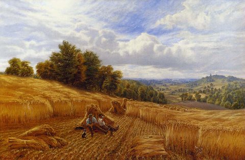 Glending Alfred Augustus Resting From The Harvest