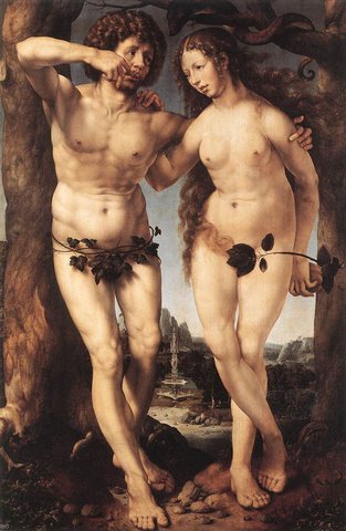 GOSSAERT Jan Adam and Eve