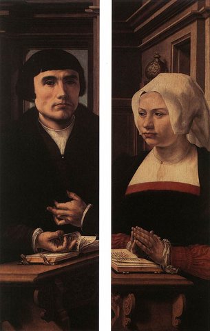 GOSSAERT Jan Wings of a Triptych
