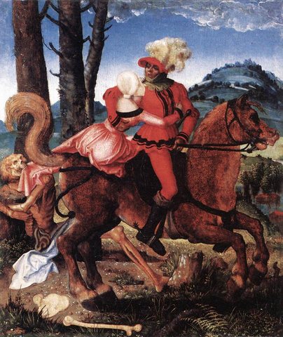 GRIEN Hans The Knight The Young Girl And Death