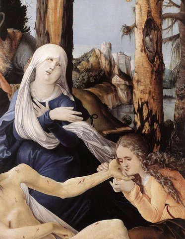 GRIEN Hans The Lamentation Of Christ detail
