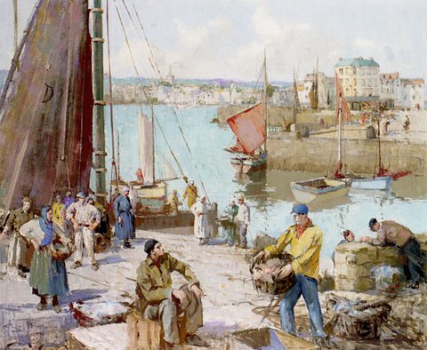 Hankey William Lee Bringing In Fish Dieppe