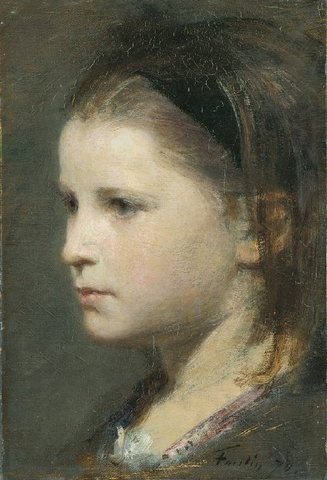 Head of a young girl