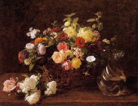 Henri Basket of Flowers