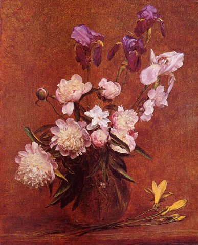 Henri Bouquet of Peonies and Iris