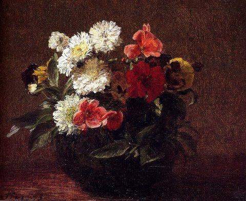 Henri Flowers In A Clay Pot