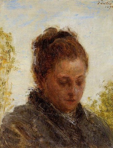Henri Head of a Young Woman