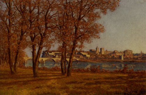 Henri Joseph Le Chateau Des Papes A Avignon