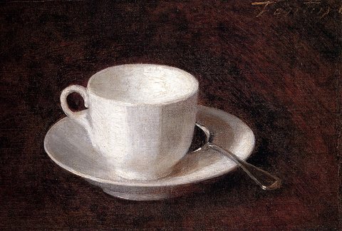 Henri White Cup And Saucer