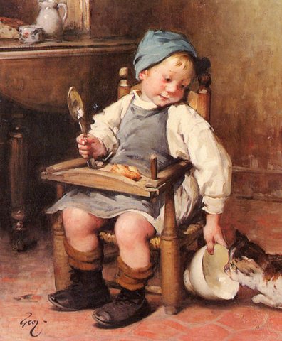 Henry Jules Geoffrey Sharing A Meal