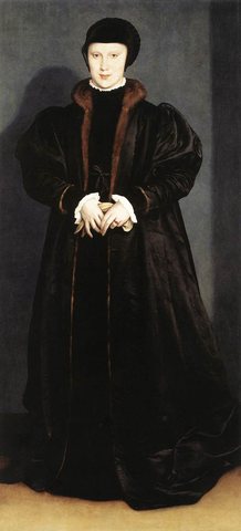 Holbien the Younger Christina of Denmark Ducchess of Milan