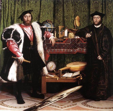 Holbien the Younger Jean de Dinteville and Georges de Selve (The Ambassadors)