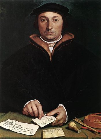 Holbien the Younger Portrait of Dirk Tybis