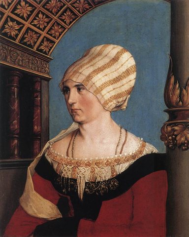 Holbien the Younger Portrait of Dorothea Meyer nee Kannengiesser