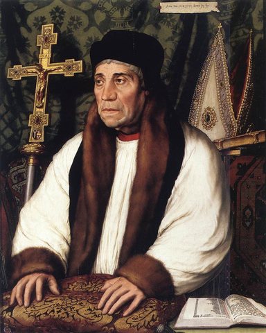 Holbien the Younger Portrait of William Warham Archbishop of Canterbury
