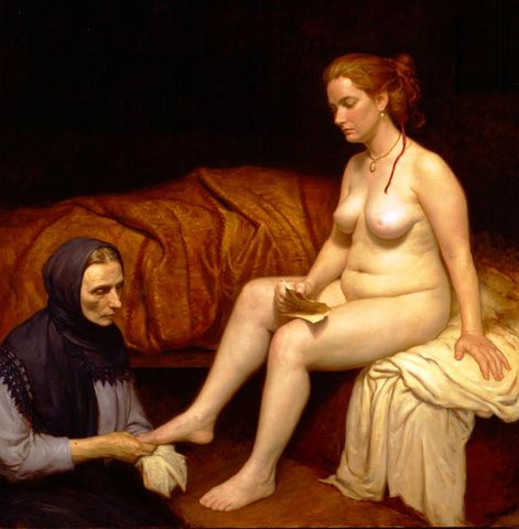 Homage To Rembrandt-Bathsheba