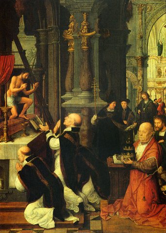 Isenbrandt Adriaen The Mass Of St Gregory