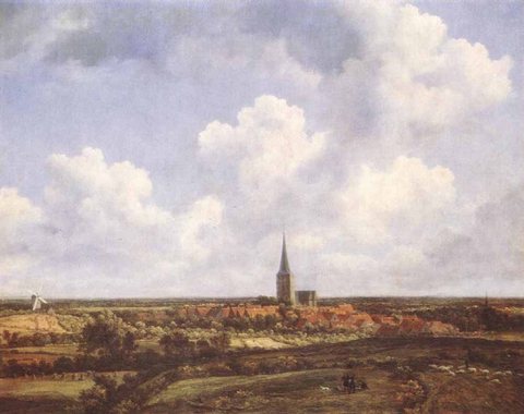 Jacob Isaackszon van Landscape With Church And Village